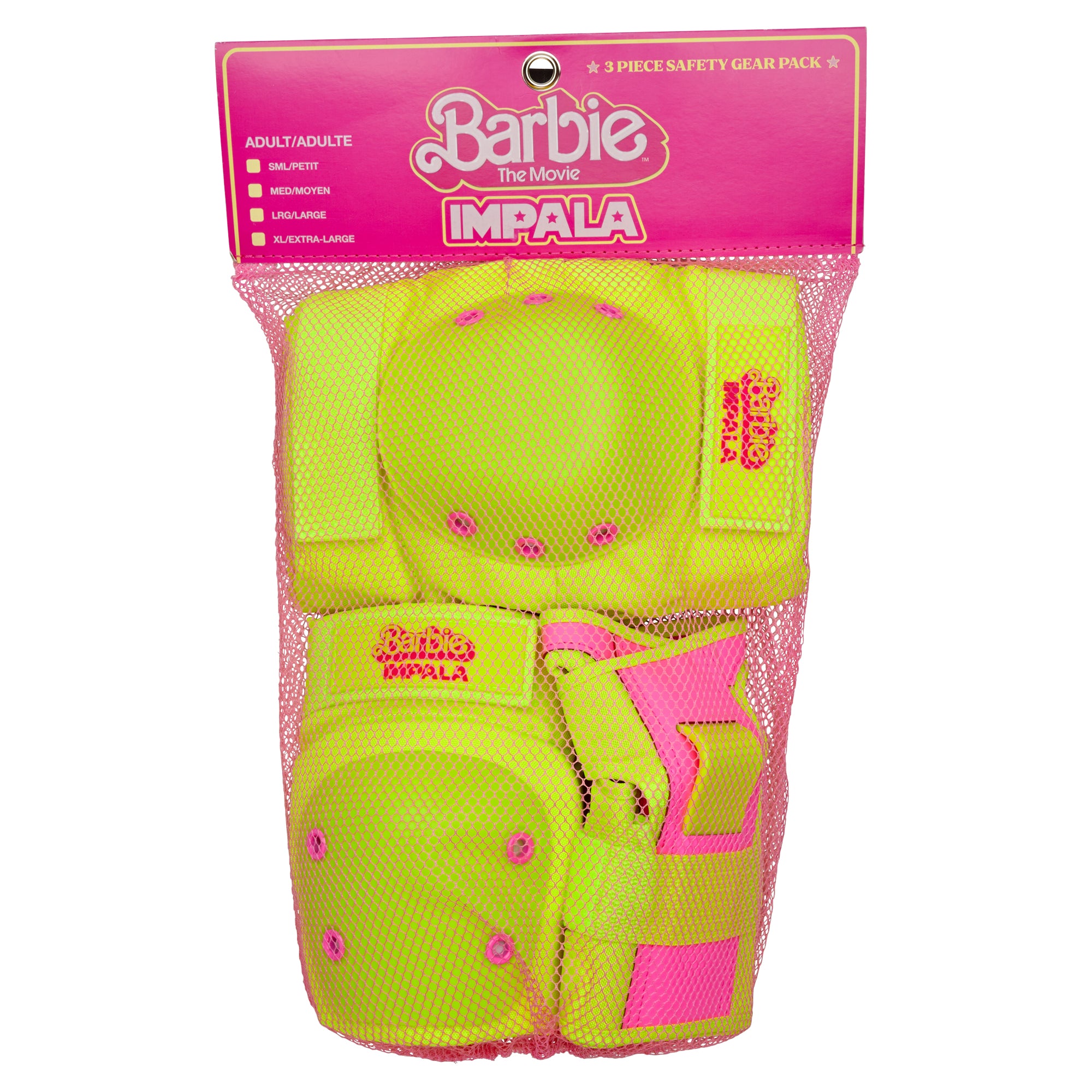 Conjunto de protección para adultos Impala - Barbie amarillo brillante