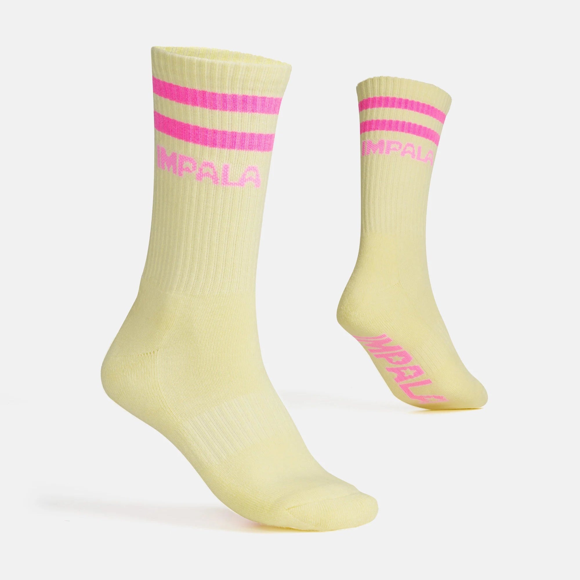 Impala Stripe Crew Socks 3pk - Petal