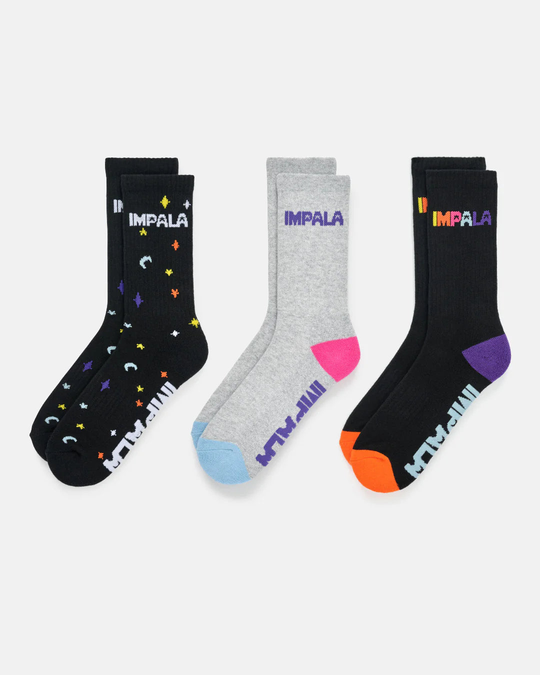 Impala Skate Socks 3pk - Twinkle